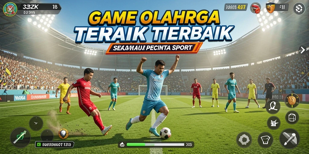 Tampilan gameplay seru dari 33ZK dengan aksi olahraga mendebarkan.