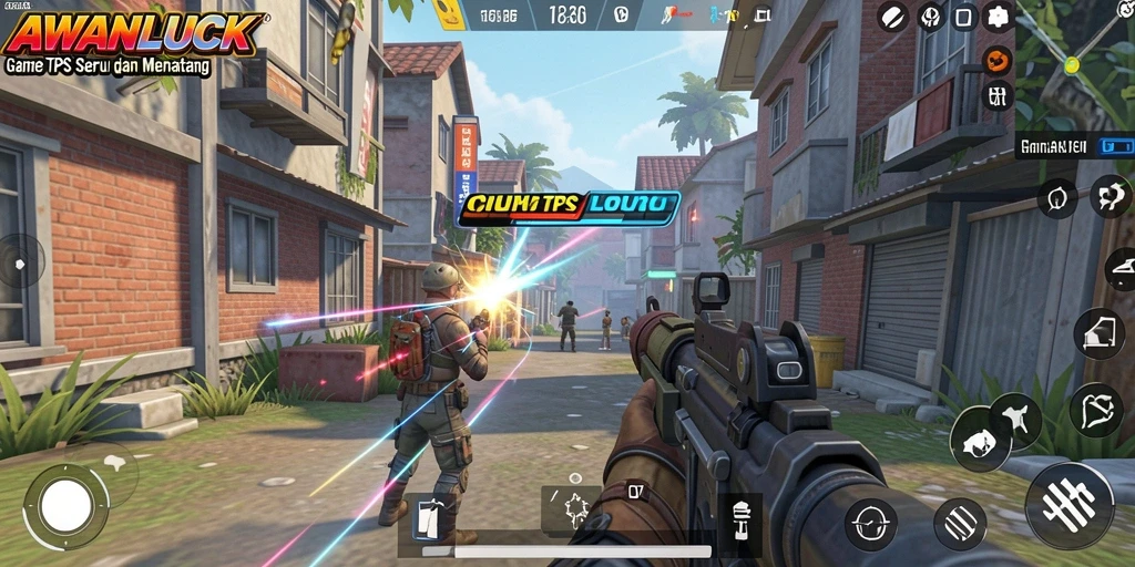 Tampilan grafis menakjubkan dalam gameplay TPS.