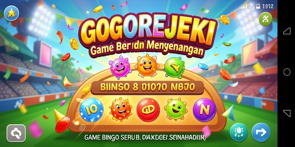 Tampilan antarmuka menarik dalam permainan Bingo GOGOREJEKI.