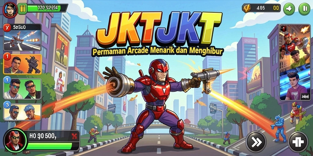 Tangkapan layar aksi seru dari gameplay JKTJKT yang menarik.