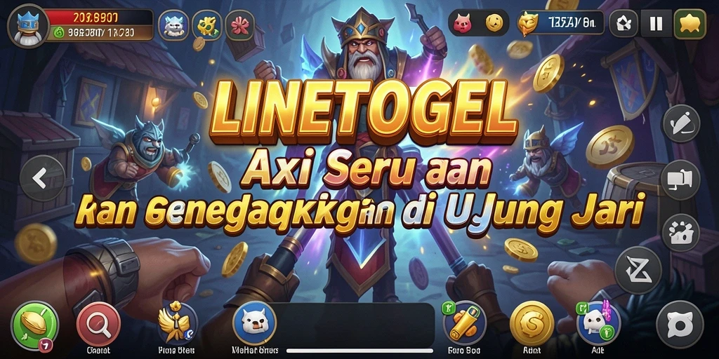 Tampilan seru gameplay LINETOGEL saat aksi berlangsung.