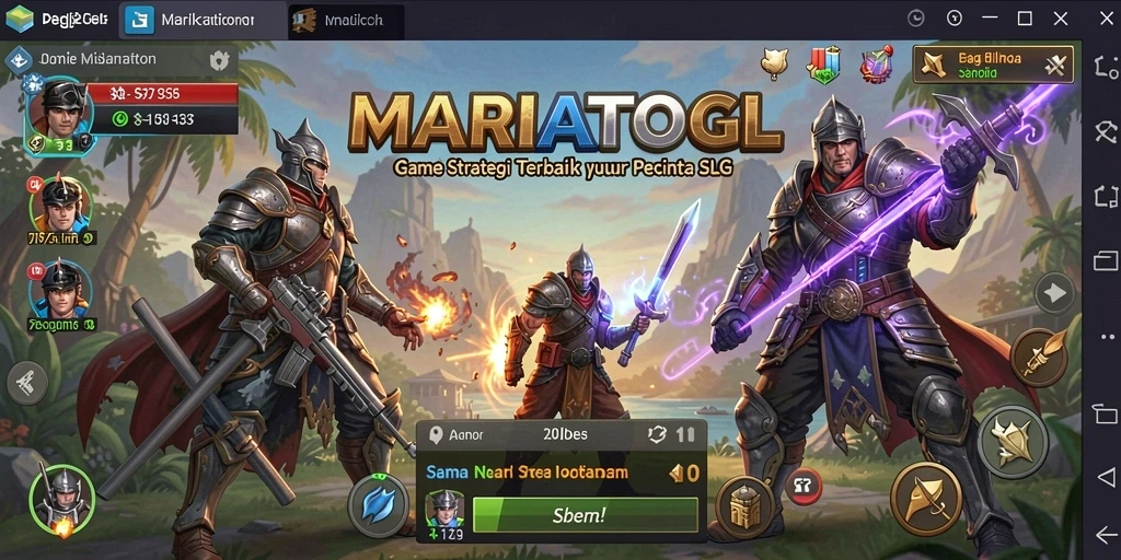 Tampilan gameplay yang mendebarkan dari MARIATOGL dengan strategi yang mendalam.