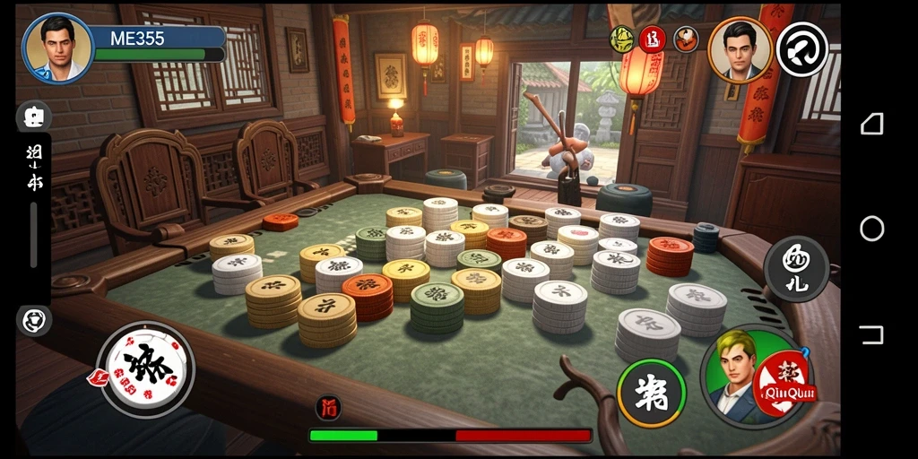 Tampilan gameplay QiuQiu yang menarik dan interaktif.