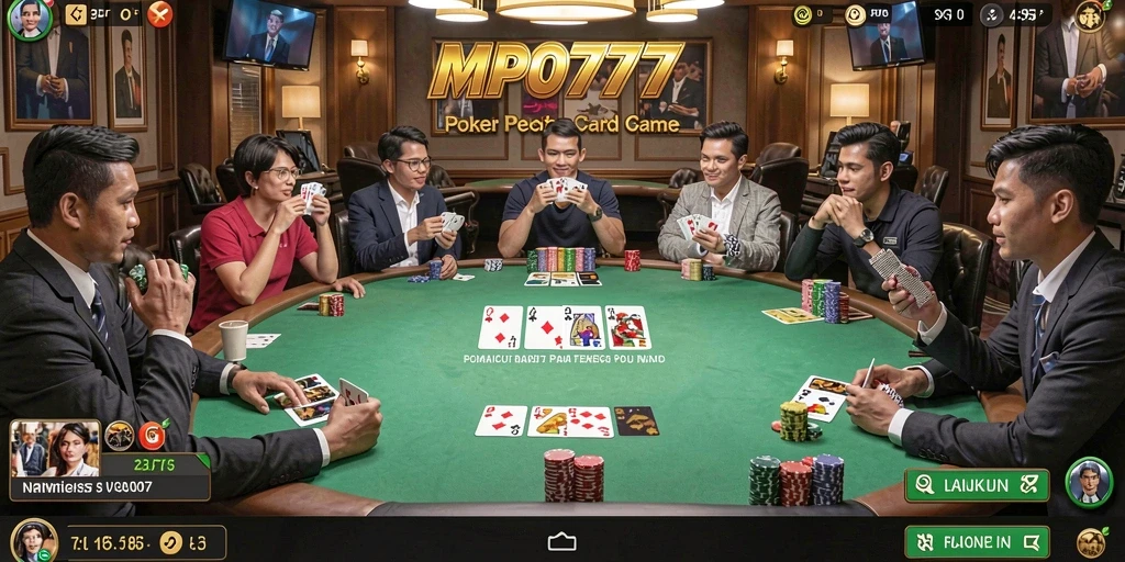 Screenshot MPO777 yang menunjukkan gameplay Poker yang menarik.