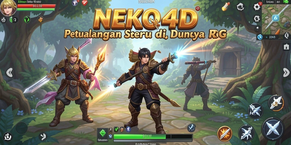 Tampilan screenshot NEKO4D yang menunjukkan aksi pertempuran epik.