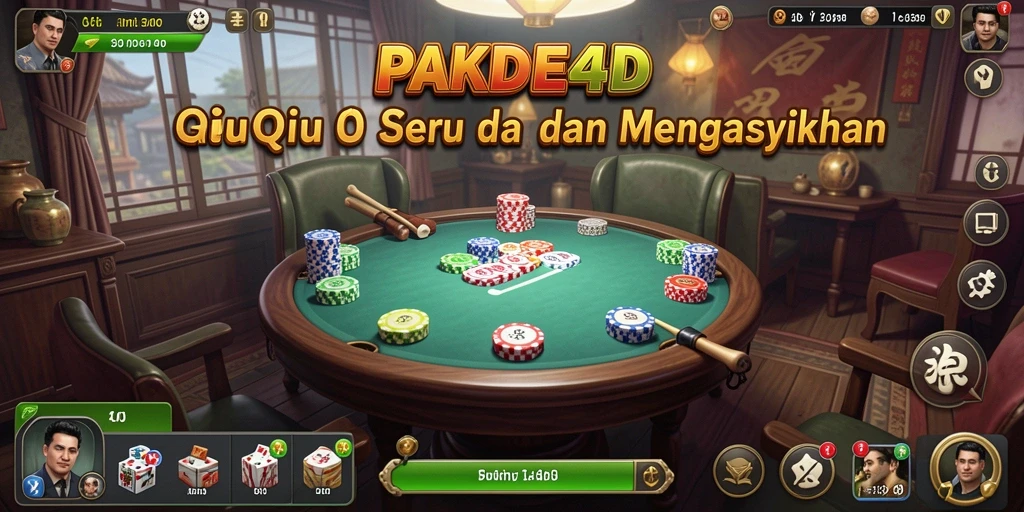 Tampilan gameplay PAKDE4D yang menarik saat bermain QiuQiu.