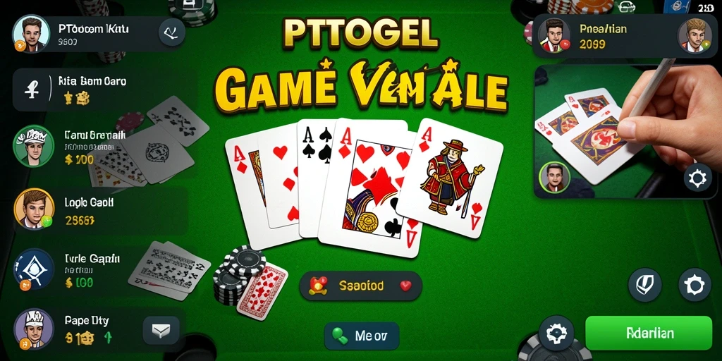Screenshot PTTOGEL menampilkan suasana bermain Gaple yang seru.