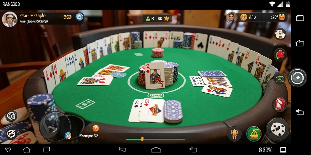 Screenshot gameplay RANS303 yang menunjukkan keseruan bermain Gaple.