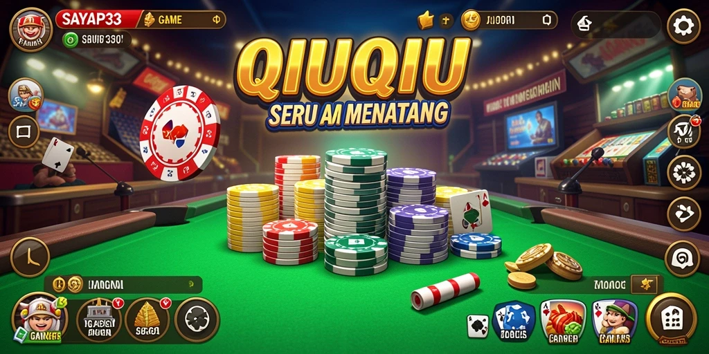 Tampilan permainan QiuQiu yang seru di SAYAP33.