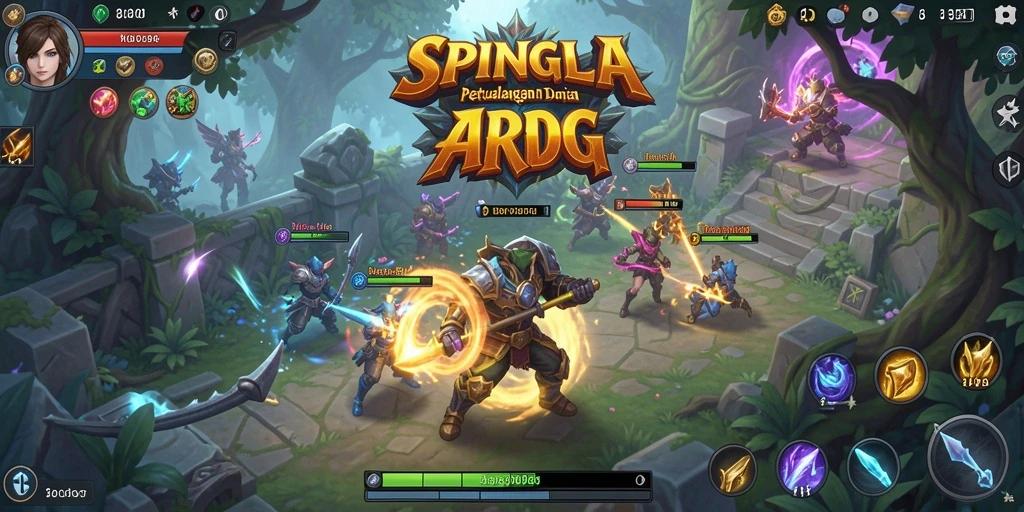 Tampilan menarik dari gameplay SPINGILA yang penuh aksi.