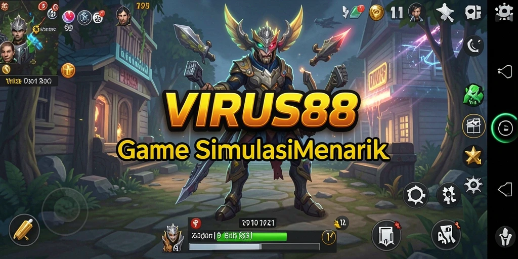 Screenshot gameplay VIRUS88 menampilkan aksi seru dan grafik yang memukau.